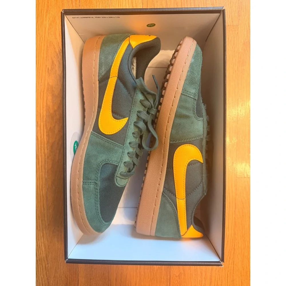 Nike Field General 82 Dark‎ Green Yellow Gum Sole Mens Sneakers 10.5 Blokecore